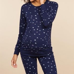 Blue maternity sweat suit!